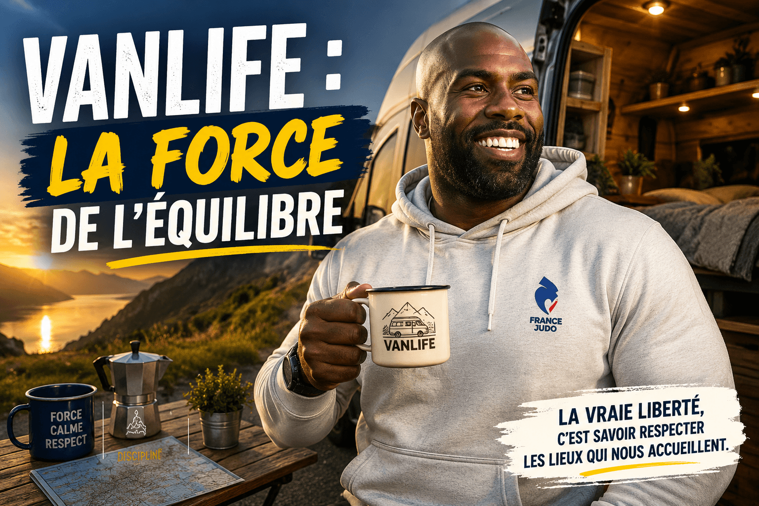 La vanlife vue par Teddy Riner — la force de l'équilibre