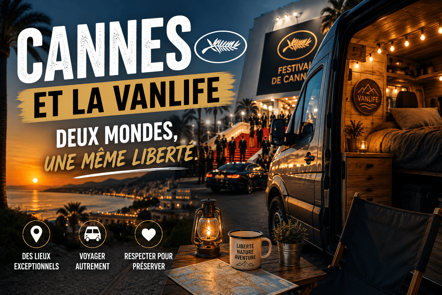 Cannes et la vanlife — deux mondes, une même liberté