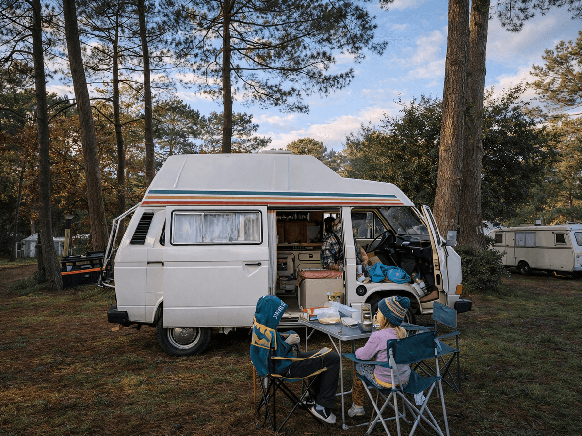 Vanlife au bord du lac