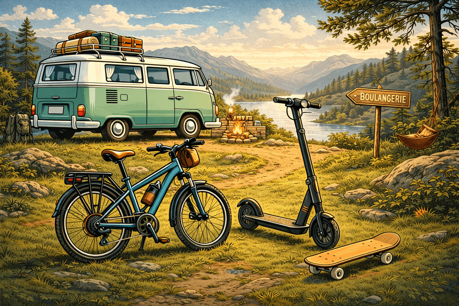 Vélo, trottinette : comment bouger une fois garé ? 🛴